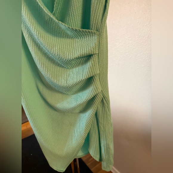 O'Neill Sz M Light Green Draped Summer Dress - Picture 2 of 4